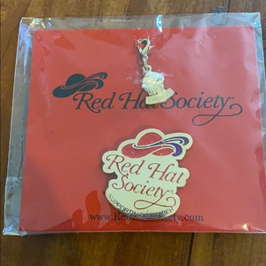 Red Hat Society‎ Supporting member pin